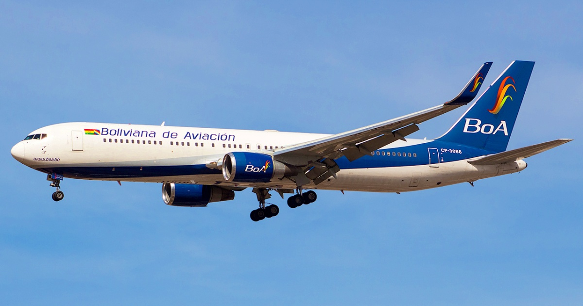 Suspensión de vuelos de Boliviana de Aviación a La Habana desde julio