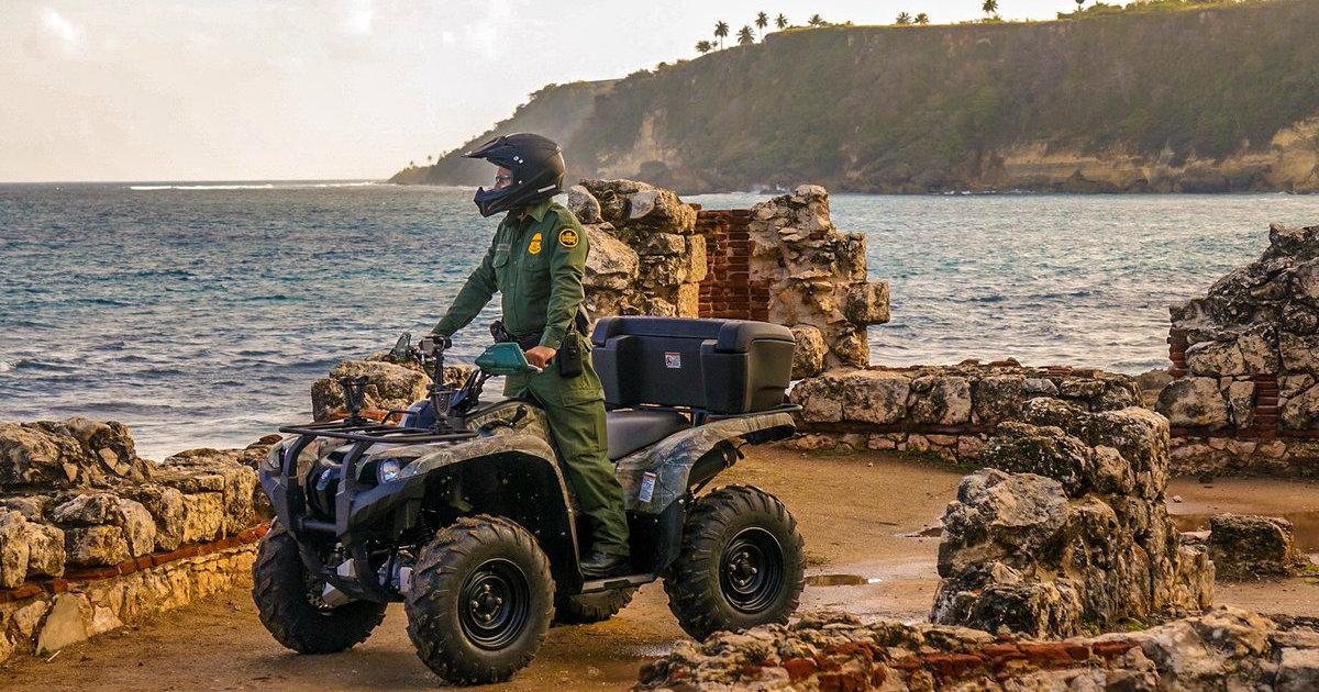 Vigilancia costera en Puerto Rico. © @CBPCaribbean / Twitter