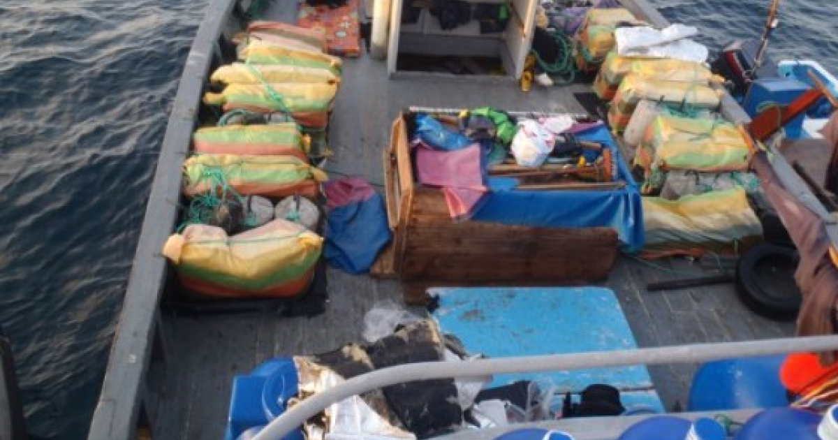 Tráfico de drogas por mar © Coastguard.dodlive.mil