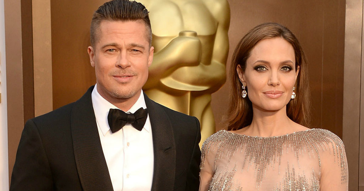 Brad Pitt y Angelina Jolie en una de las ediciones de entrega de los Oscars © Mix1023