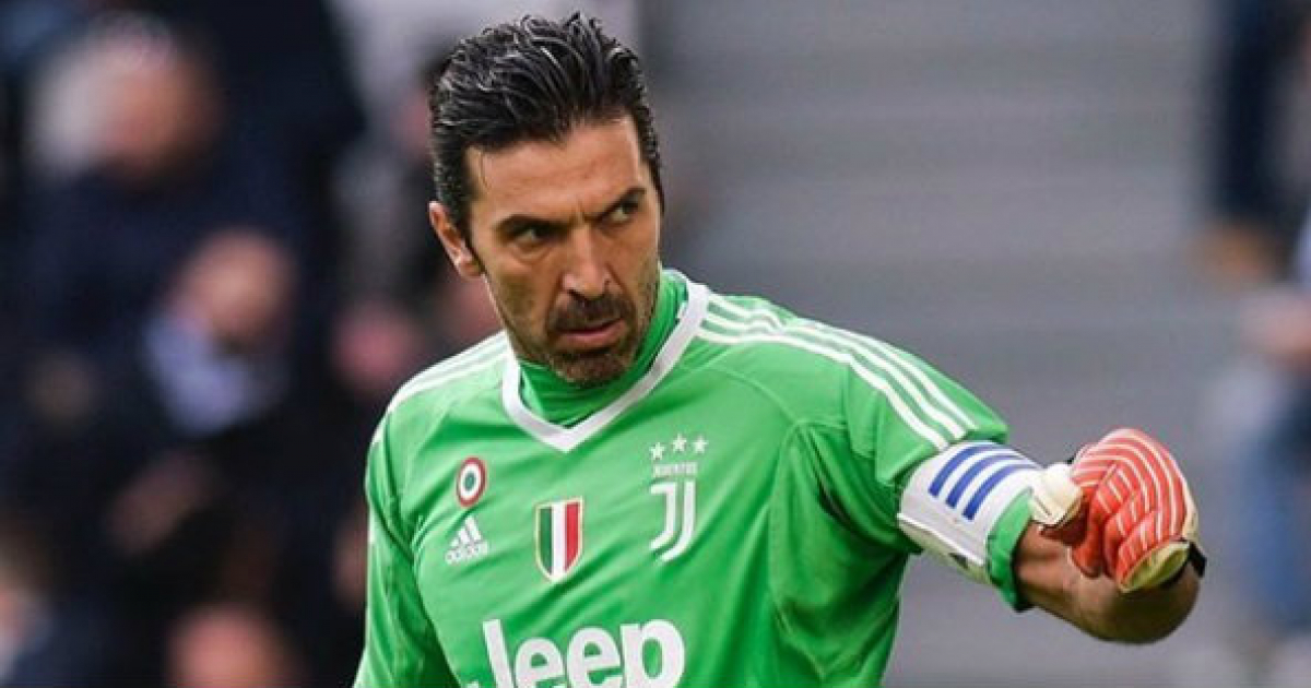 El portero de la Juventus Gianluigi Buffon aprieta las puños tras una victoria © Instagram / Gianluigi Buffon