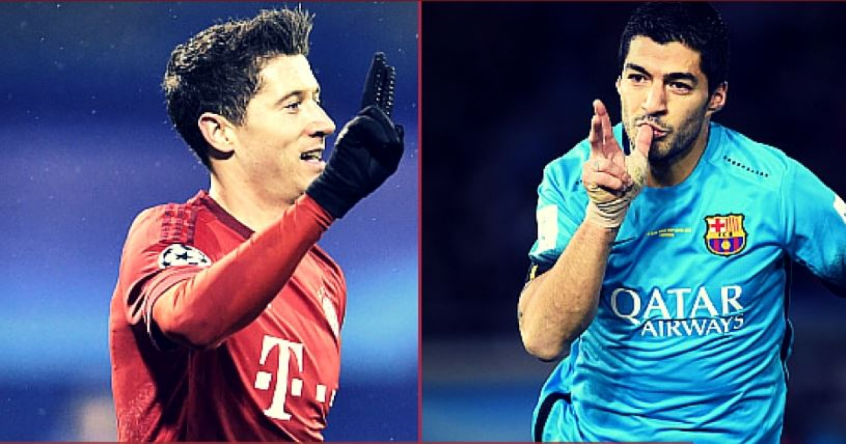 Suárez y Lewandowski © http://www.bayerncentral.com