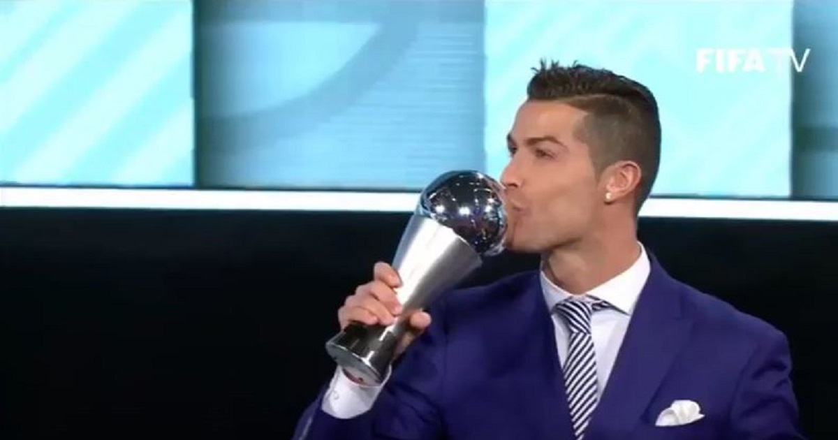 Cristiano Ronaldo gana The Best © FIFATV/Webcapture