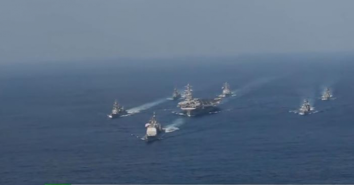 barcos de EEUU llegan a Corea © Youtube/RT en Espanol
