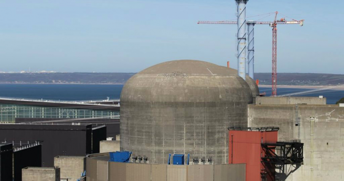 Fachada de la central nuclear de Flamanville (Francia) © Twitter / Breaking News