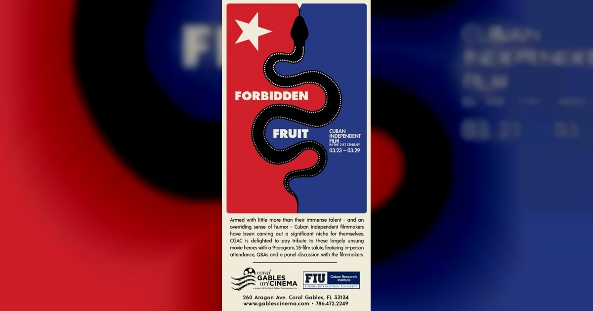 Muestra de cine independiente cubano La fruta prohibida. © Cuban Research Institute at Florida/ Twitter