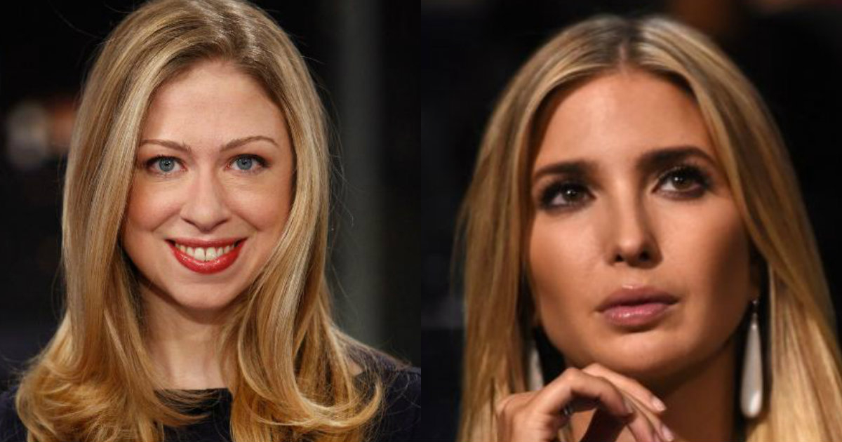 Chelsea Clinton e Ivanka Trump. © Twitter