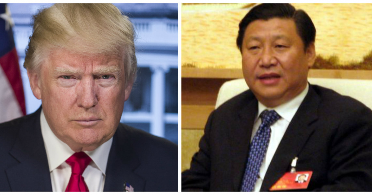  Xi Jinping y Donald Trump © Collage CiberCuba