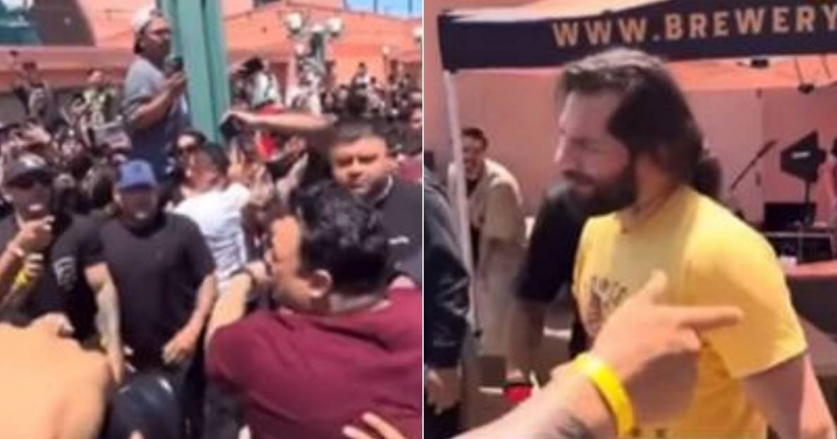 Conferencia de prensa entre Nate Díaz y Jorge Masvidal termina en caótico enfrentamiento