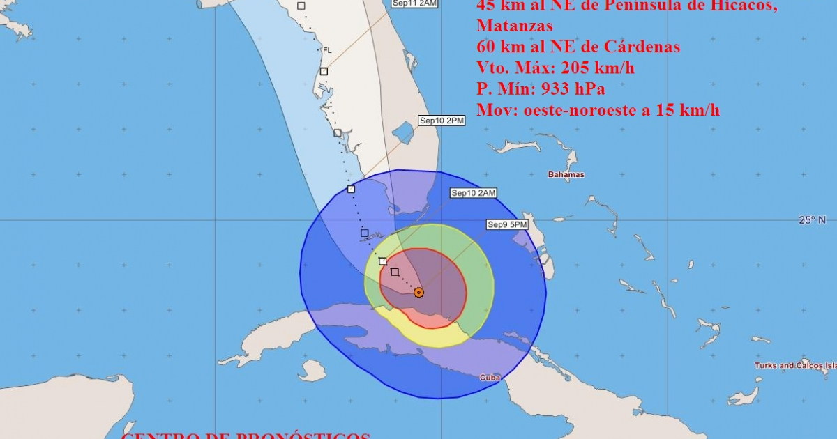 Huracán Irma en Cuba © INSMET