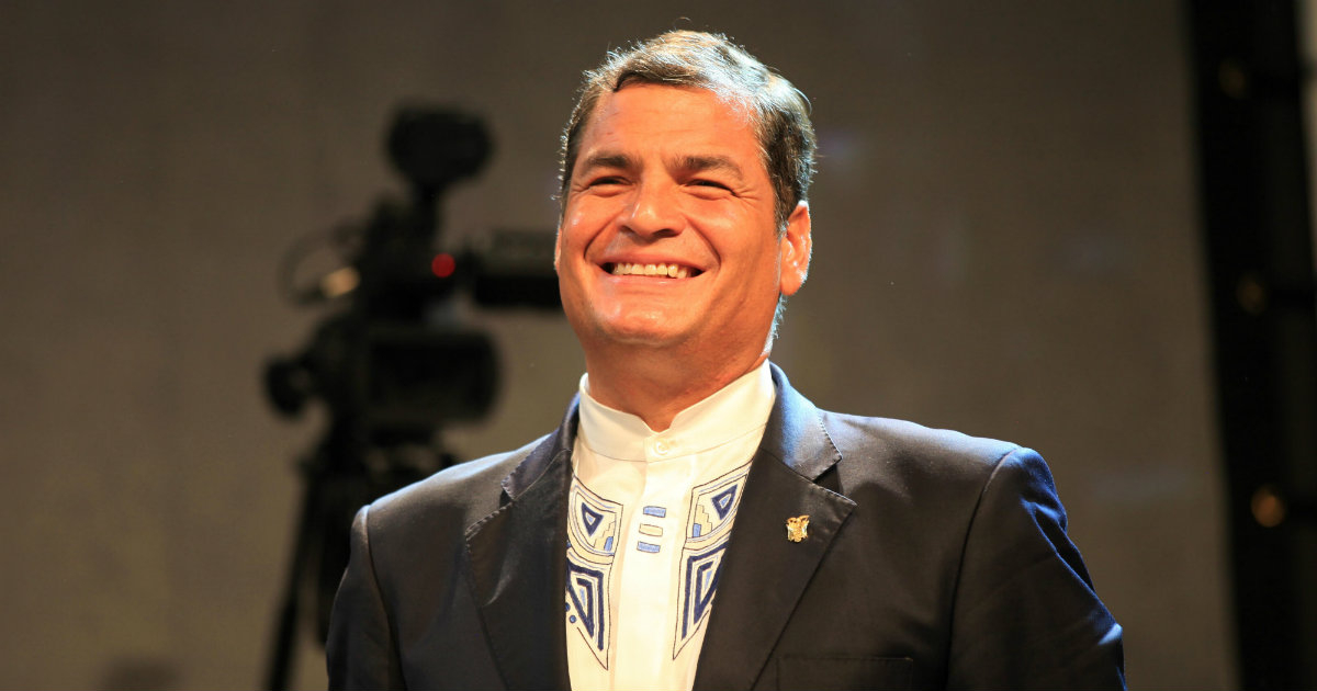 Rafael Correa en una imagen de archivo © Wikimedia Commons