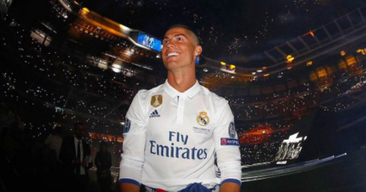 Cristiano Ronaldo celebrando en el Santiago Bernabéu la duodécima © Instagram / Cristiano Ronaldo