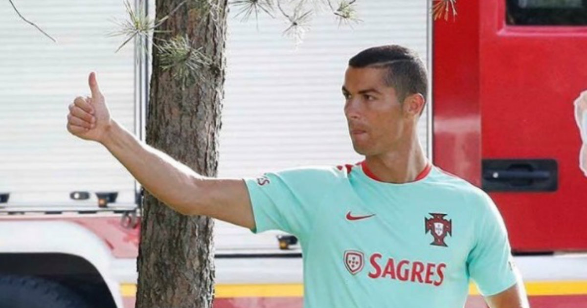 Cristiano Ronaldo concentrado con la selección de Portugal. © Instagram / Cristiano Ronaldo