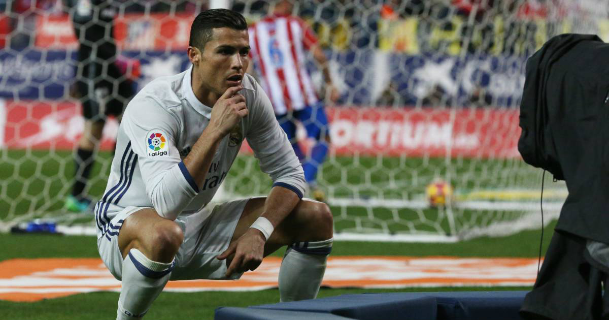 Cristiano Ronaldo celebrando su gol frente al Atlético de Madrid © AS