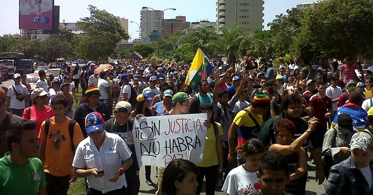 Manifestantes en las calles de Caracas © Wikimedia Commons