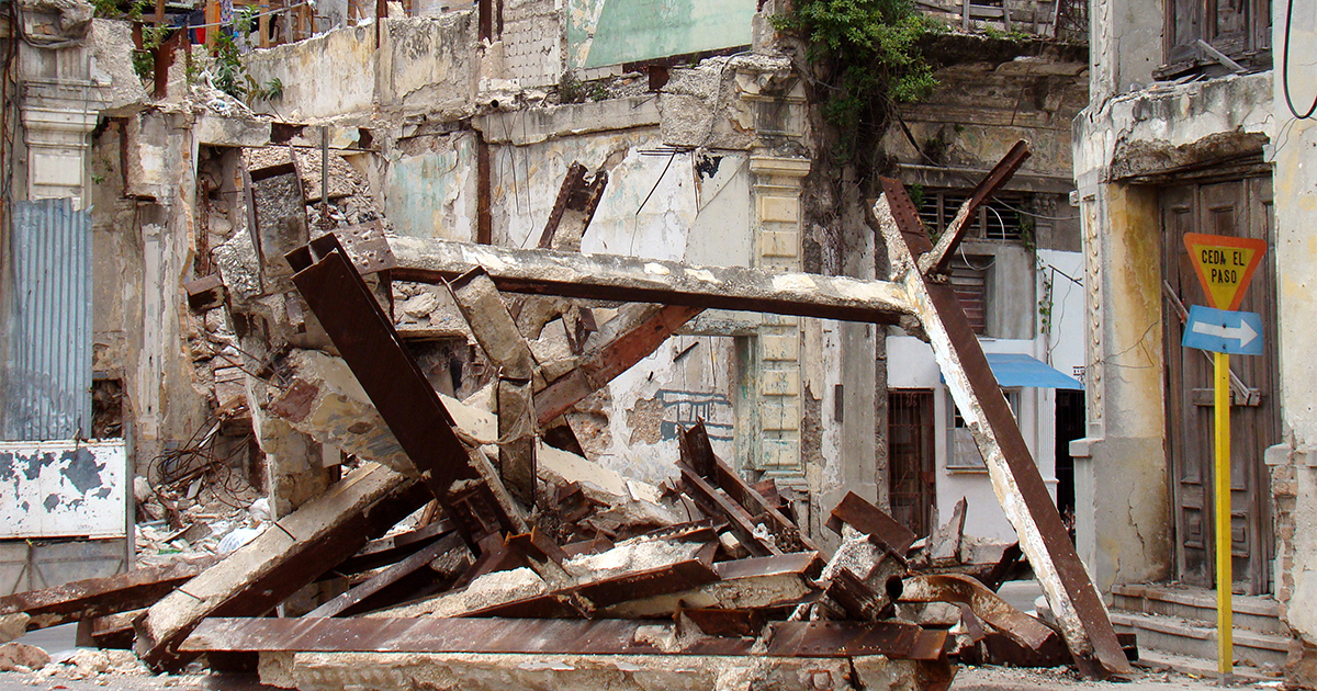 Derrumbes en Cuba (Imagen de Archivo) © CiberCuba