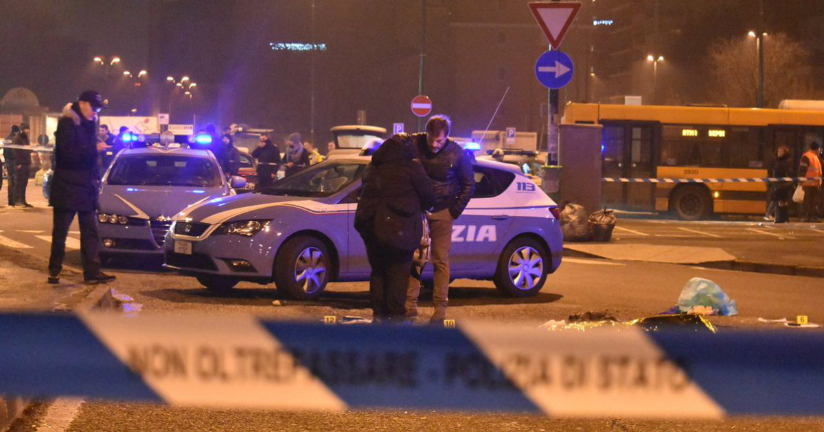 Muere terrorista en control policial en Italia © Twitter/Polizia di Stato