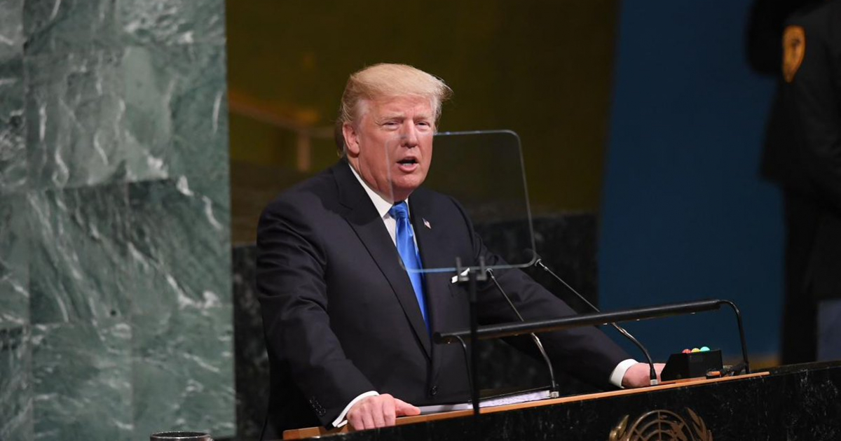 Donald Trump en Asamblea General de la ONU © Twitter