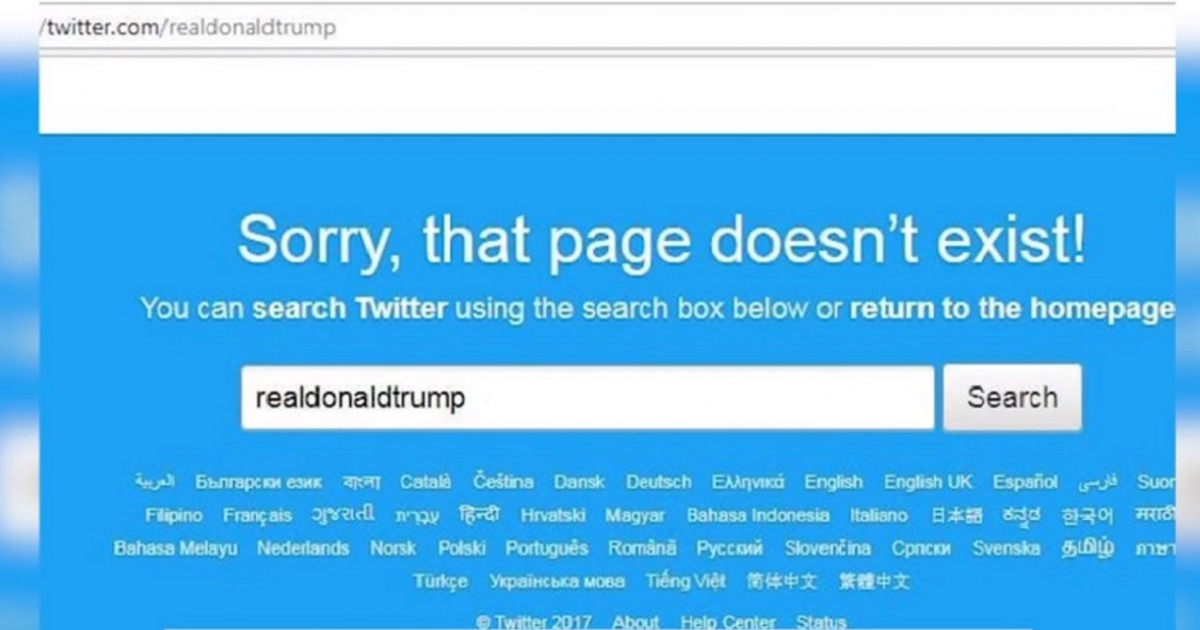 Donald Trump sin Twitter © Webcapture/Video