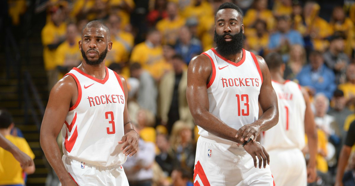 Chris Paul y James Harden © Twitter/ NBA