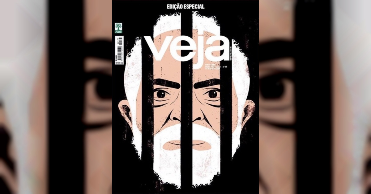 Portada de la revista 'Veja' diseñada por el cubanoamericano Edel Rodríguez © Twitter / @edelstudio