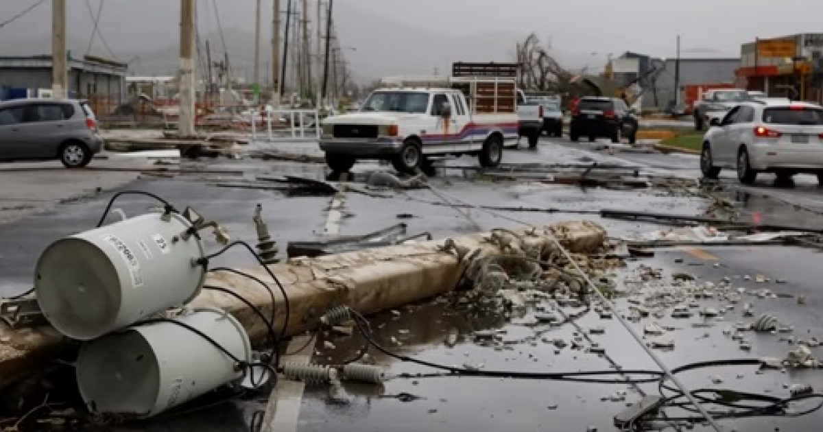 Escena de destrucción en Puerto Rico tras el paso del huracán María © Getty Images