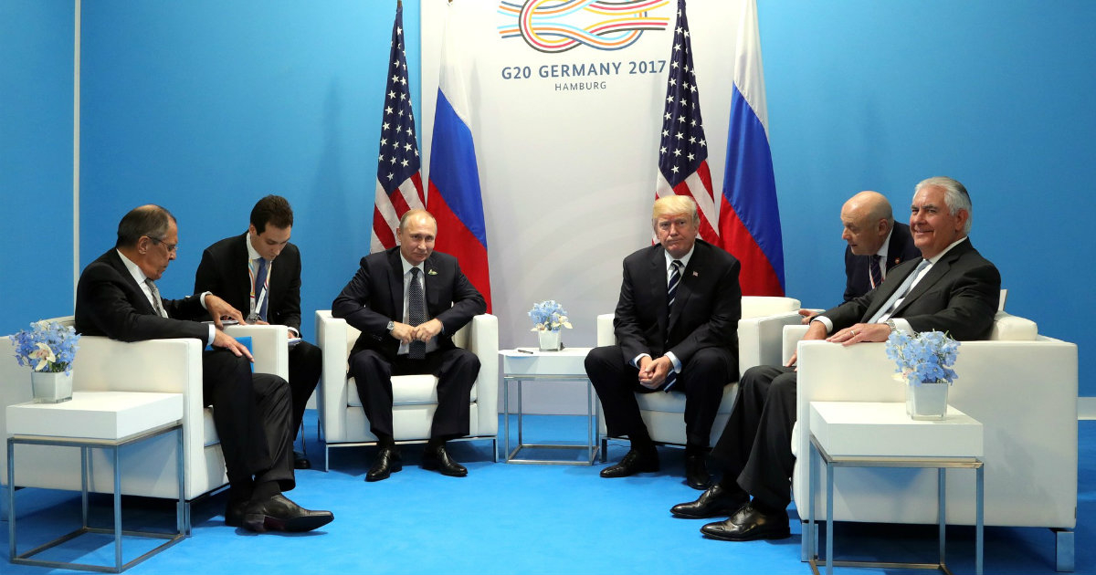 Trump y Putin durante una reunión oficial © Wikipedia