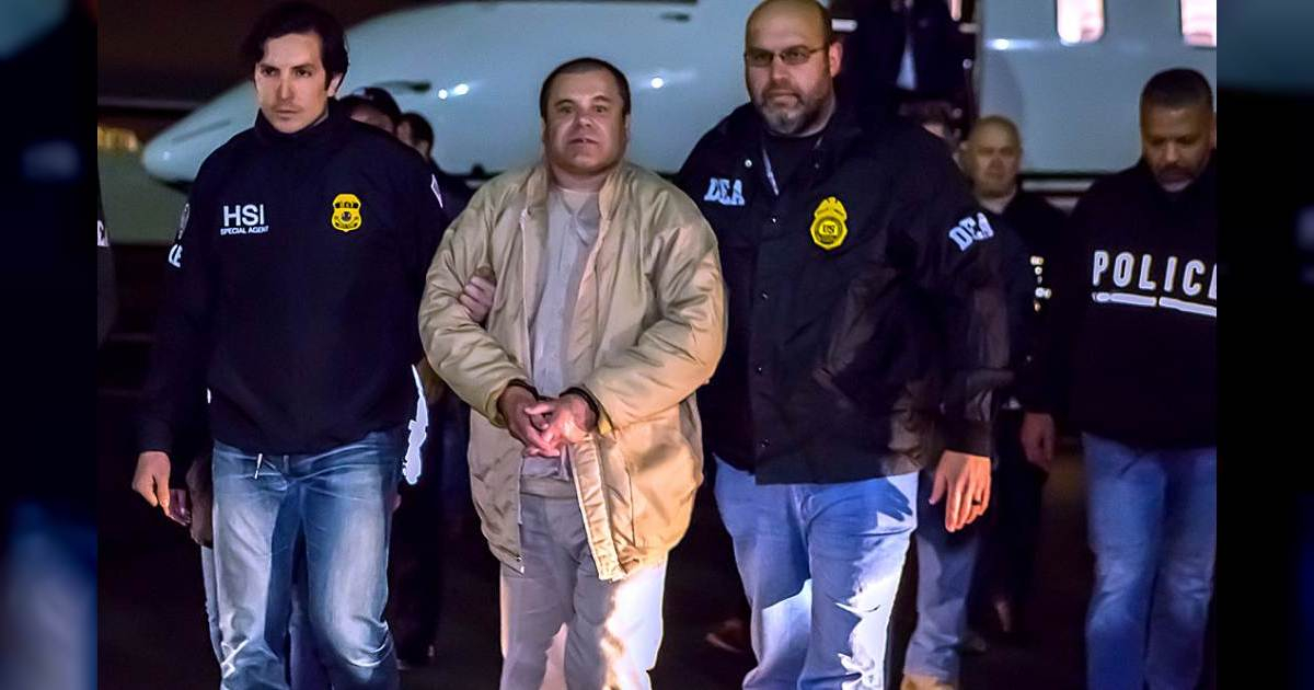 Chapo Guzmán arrestado. © Wikimedia commons.