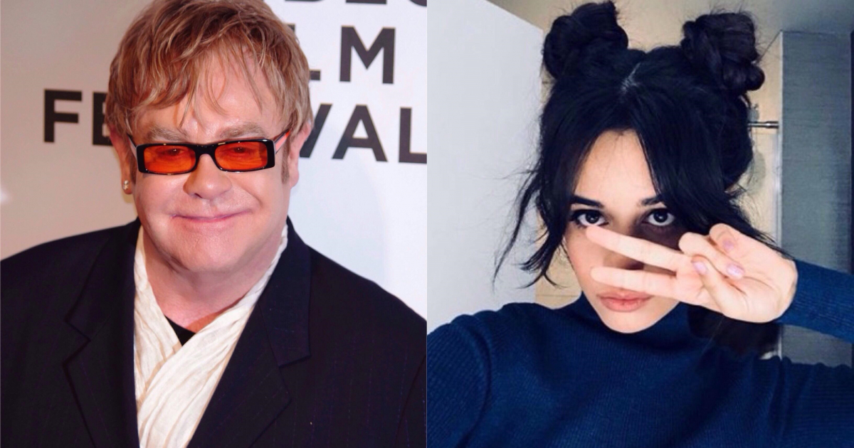 Camila Cabello y Elton John © Wikimedia / Camila Cabello Instagram