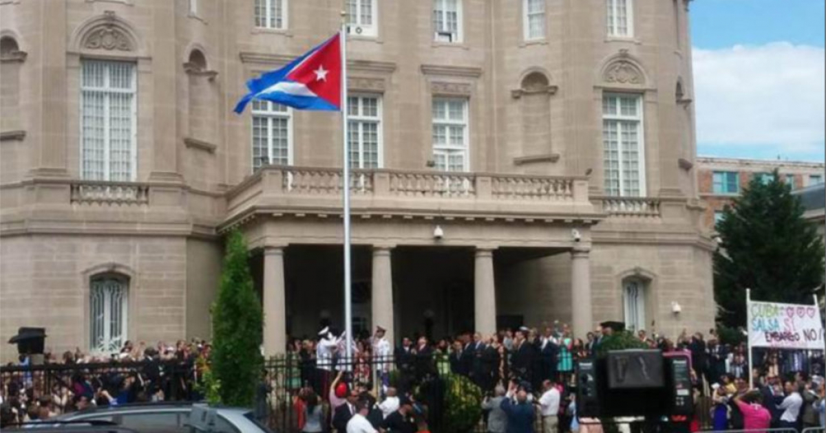 La embajada de Cuba en EEUU en un acto oficial © Martí Noticias