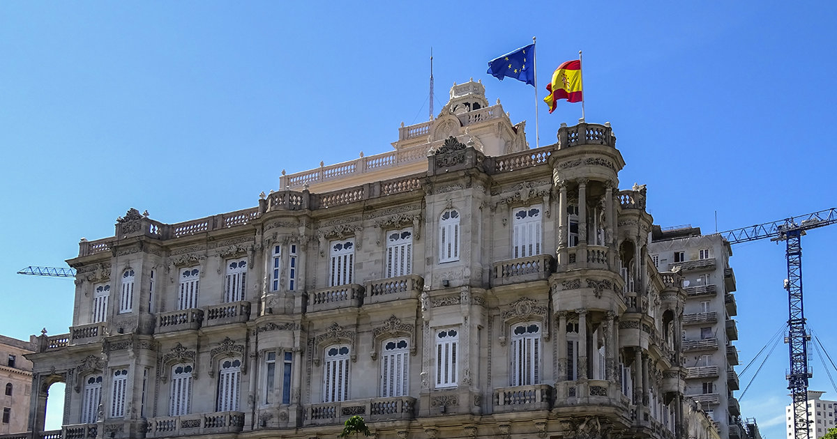 La Embajada de España en La Habana en una imagen de archivo © CiberCuba