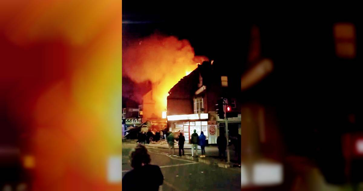 Explosión en Leicester © Twitter / @KnappsterKnapp