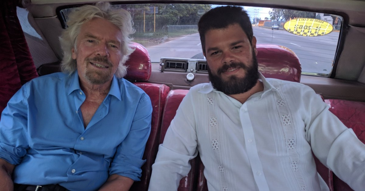 Richard Branson y Fidel Antonio Castro © Richard Branson/ Twitter