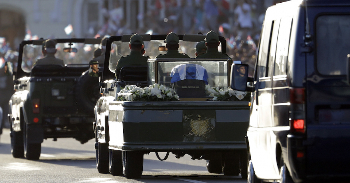 Escena de la Caravana de Tributo a Fidel Castro © Cubadebate