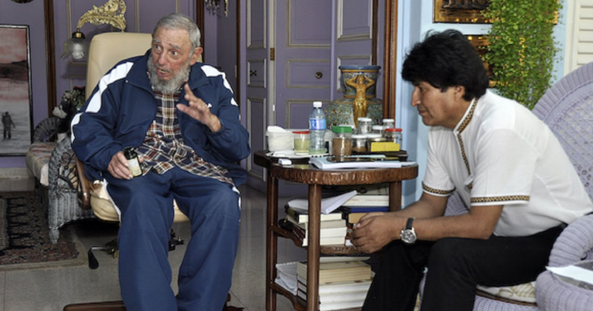 Fidel y Evo Morales © "Fidel está viejito, pero sigue lúcido", declara Evo Morales