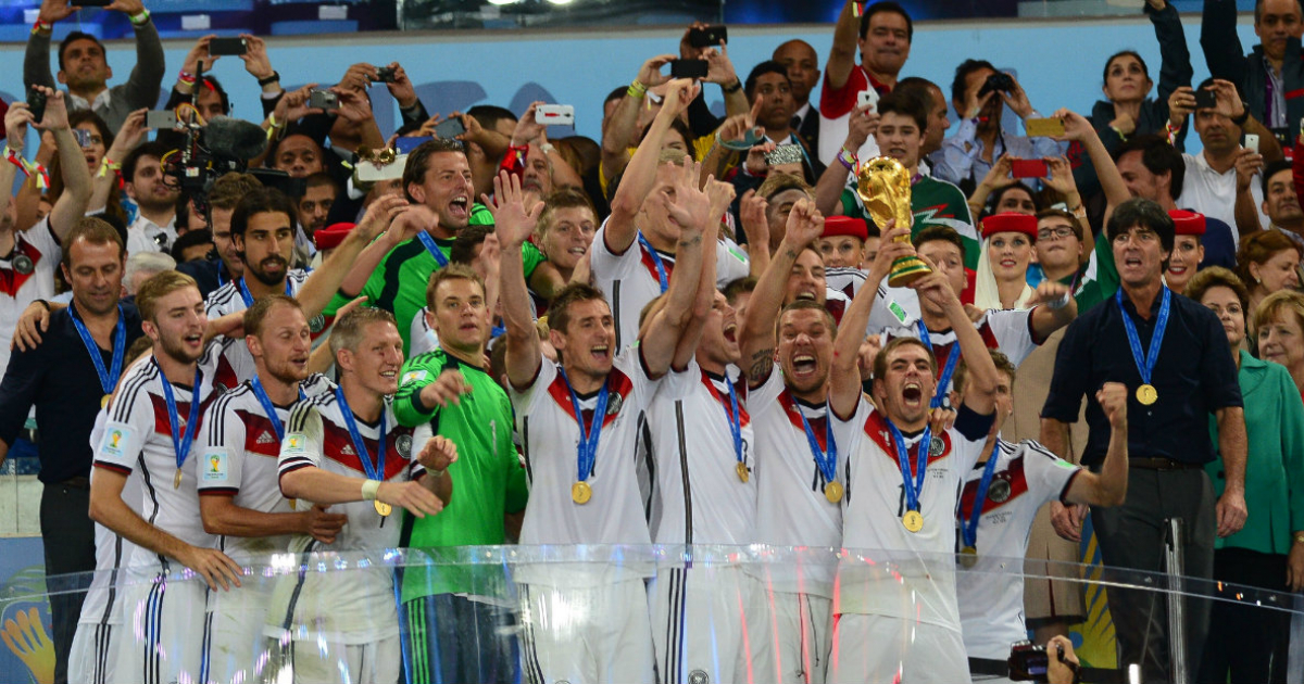 La selección alemana celebrando su triunfo en 2014 © Wikimedia Commons