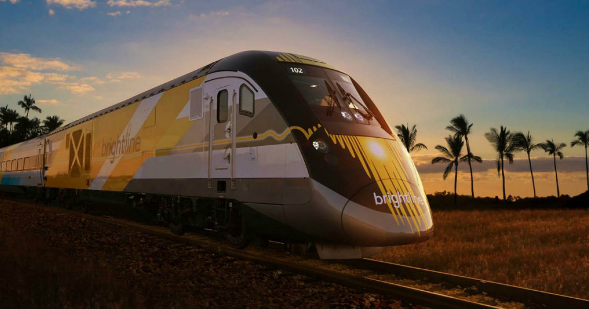 Tren de alta velocidad que unirá las ciudades de Miami y Orlando © Brightline