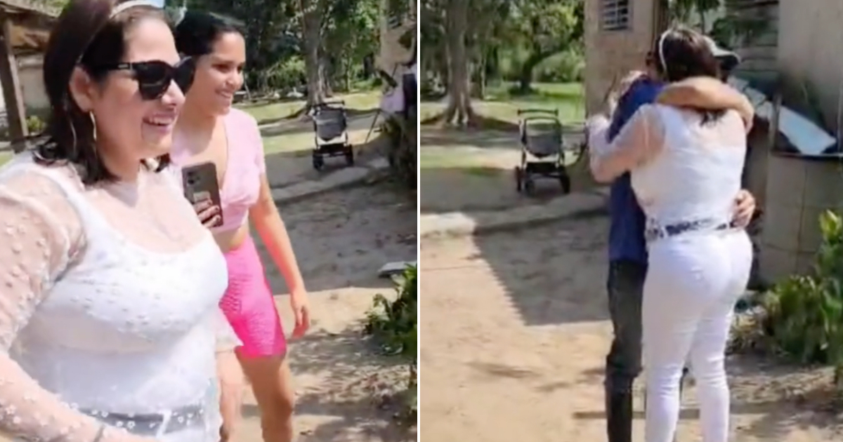 Reencuentro emocionante: cubana regresa a la isla tras ocho años de separación