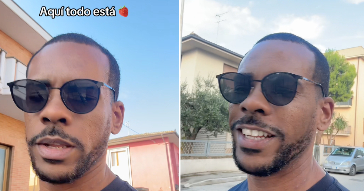 Cubano en Italia destaca las bondades de vivir en Europa: "Nadie te pregunta qué llevas en tu jaba"