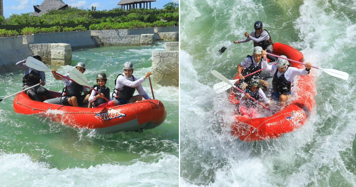 Lieter Ledesma revela su nueva afición al rafting junto a su hija Paola