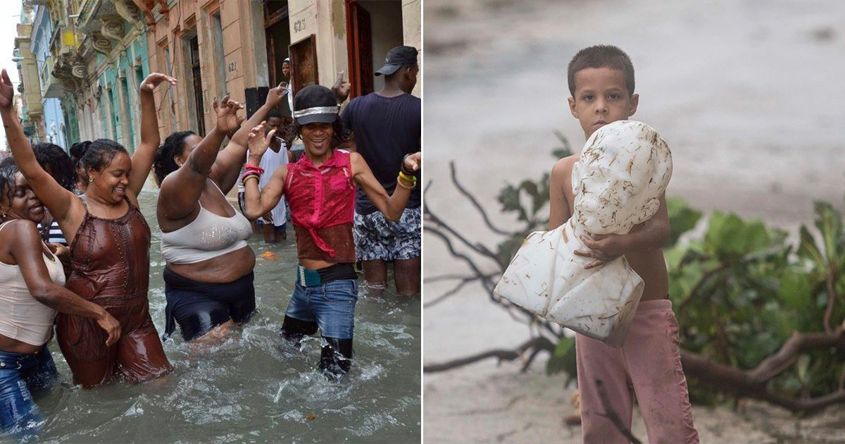Fotos paso huracán Irma por Cuba © Collage CiberCuba