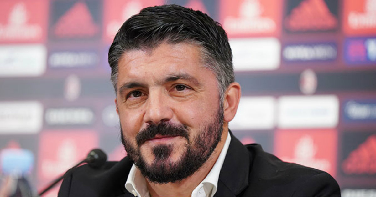 Gennaro Gattuso durante su presentación como entrenador del Milan © AC Milan