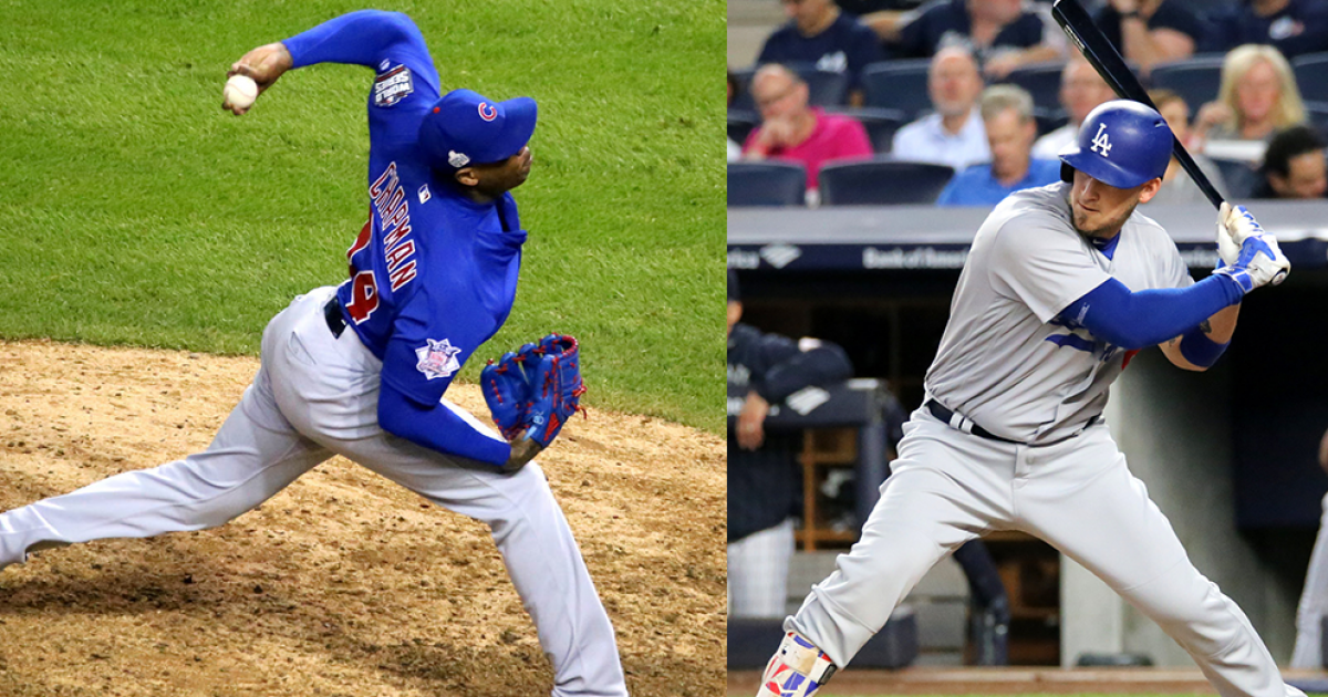  Aroldis Chapman y Yasmani Grandal © Flickr / Collage-CiberCuba