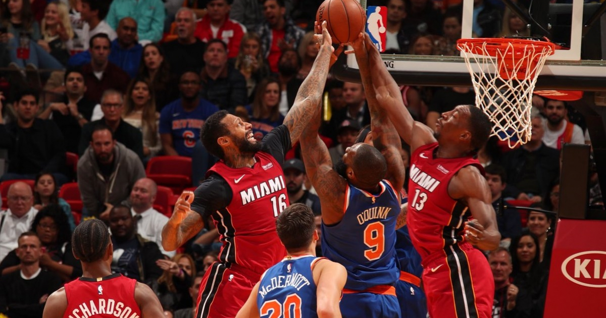 Heats vs Knicks © Miami Heats Twitter