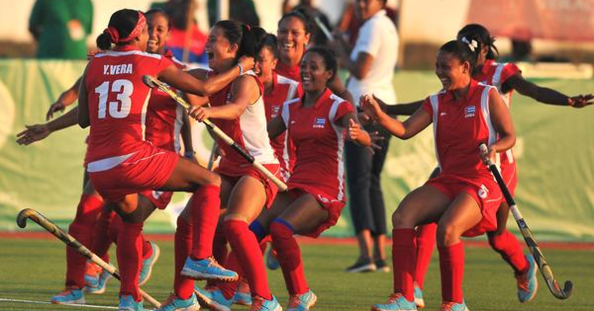 Equipo femenino cubano de hockey sobre césped © ACN