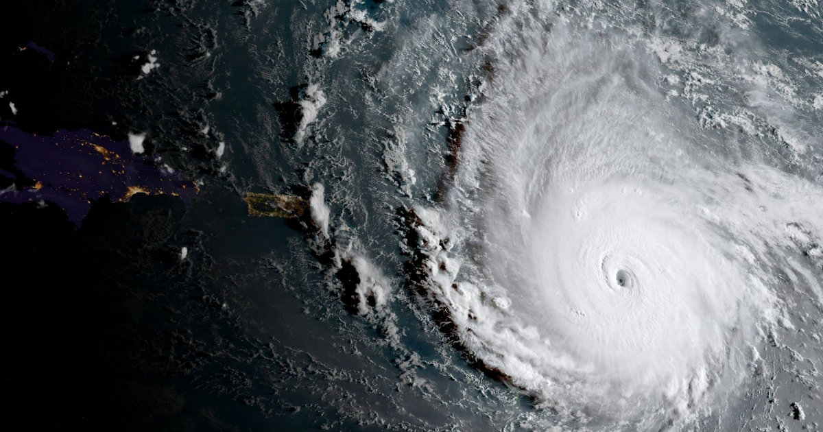 Vista desde el espacio del huracán Irma © NOAA