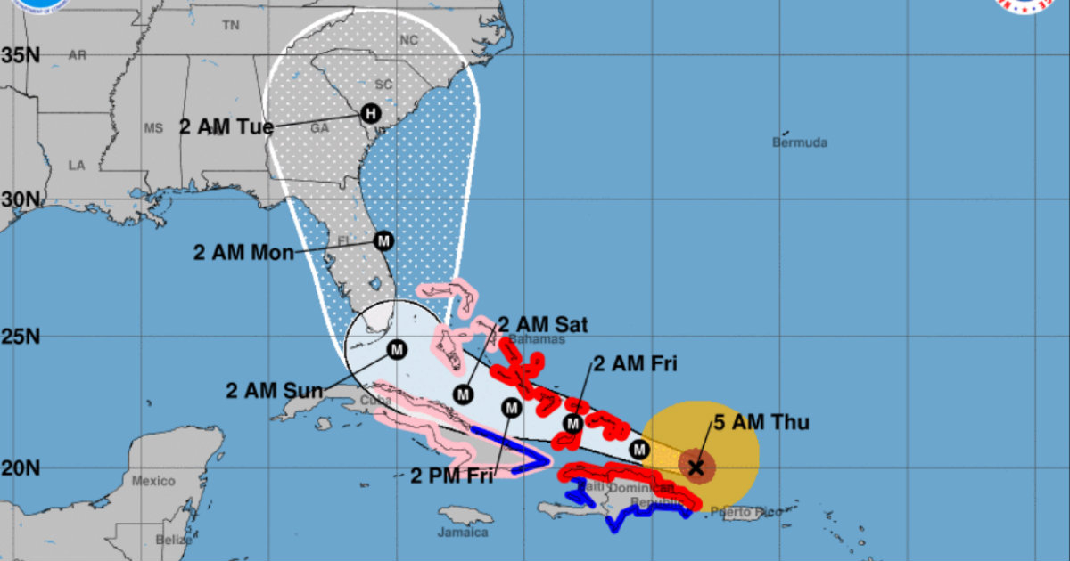 Huracán Irma se acerca a Punta Cana © Facebook/ NOAA