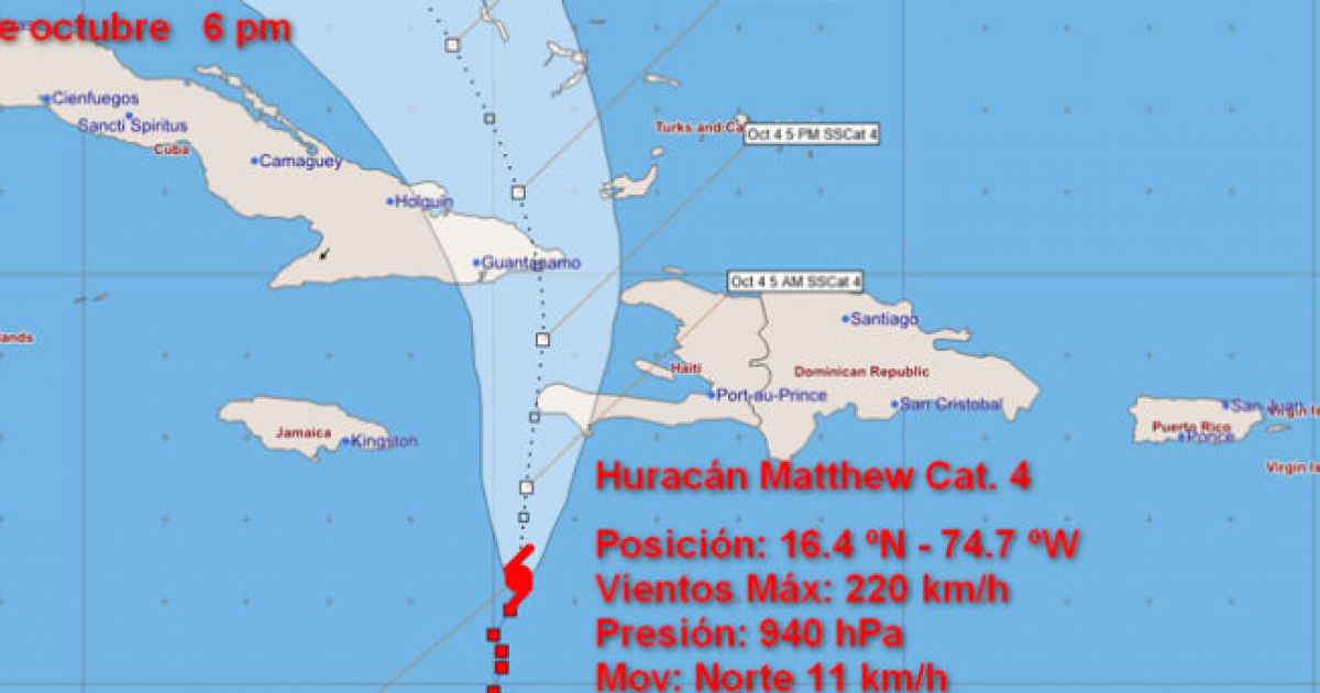 Huracán Matthew © Progreso Semanal