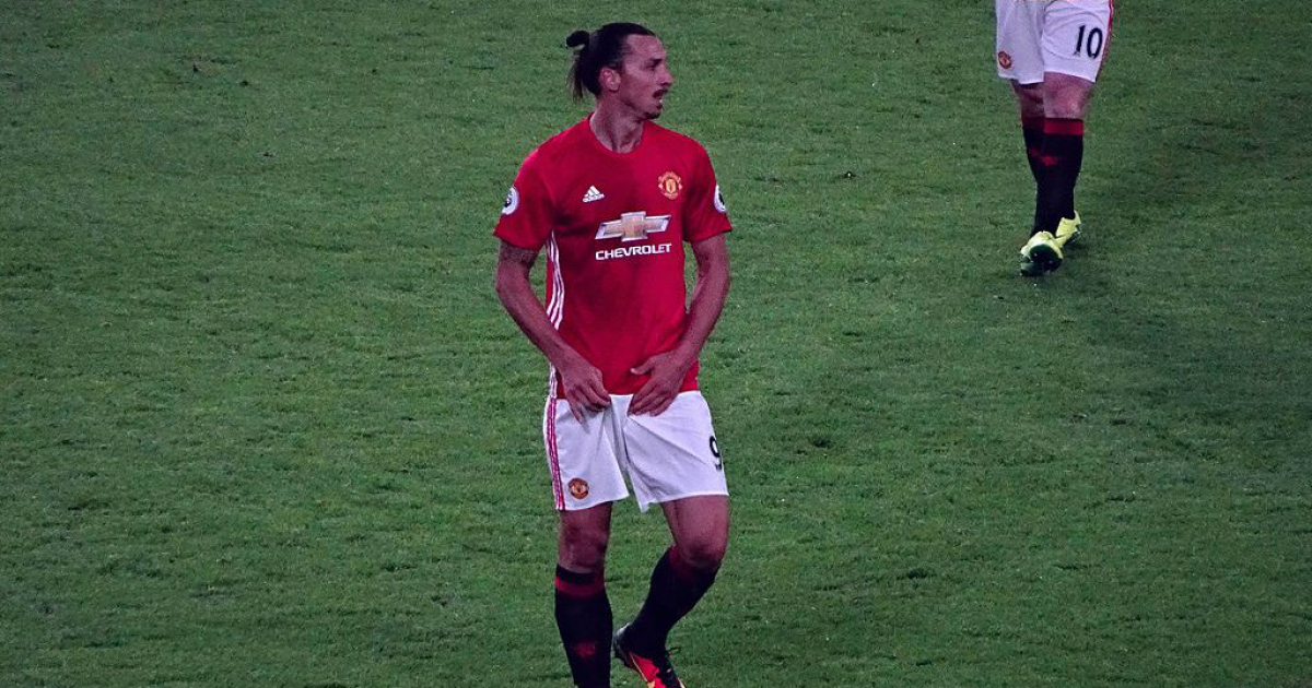 Zlatan Ibrahimovic vistiendo la camiseta del Manchester United © Wikimedia Commons