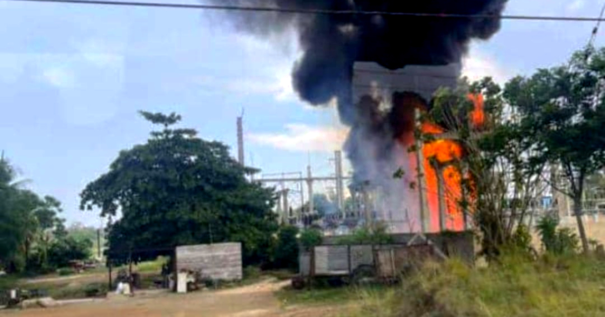 Interrupción eléctrica en varios municipios de Artemisa debido a incendio en subestación